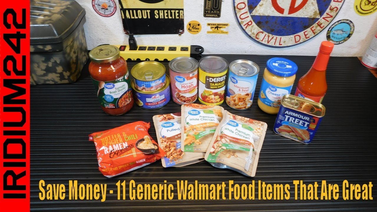 Save Money: 11 Generic Walmart Food Items That Are Great