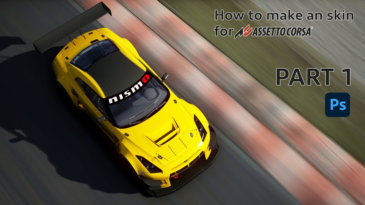 How to make skins on Assetto Corsa | Part 1 | The firsts steps of a simple skin.