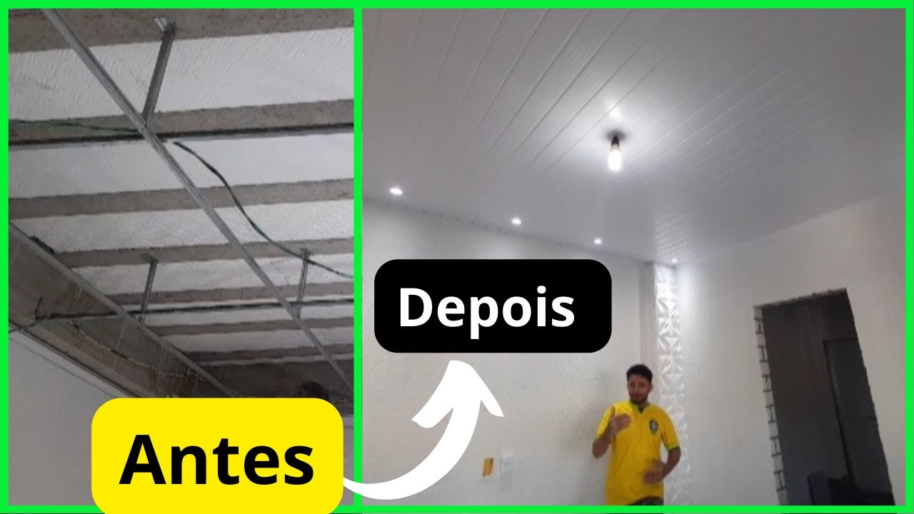 Como instalar forro de PVC  com metalon [Passo a passo]