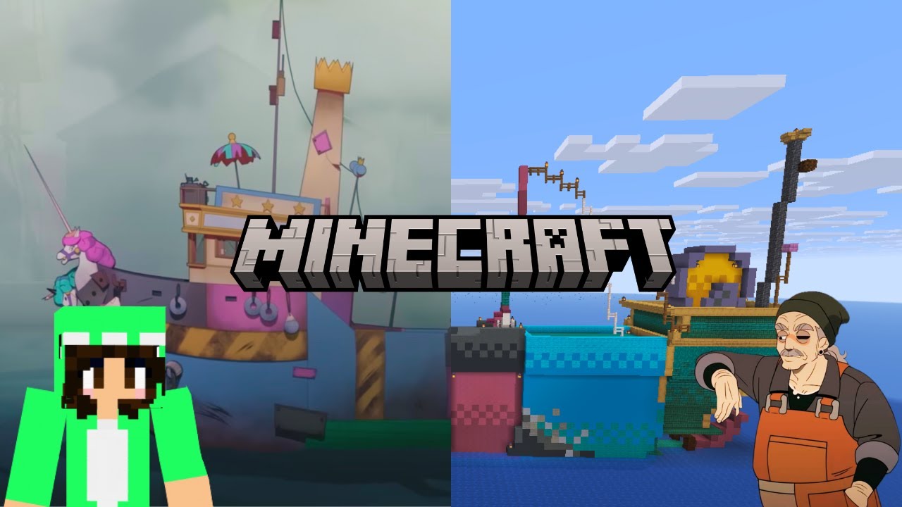 Building Sparky's Scrapboat from Knights of Guinevere in Minecraft
