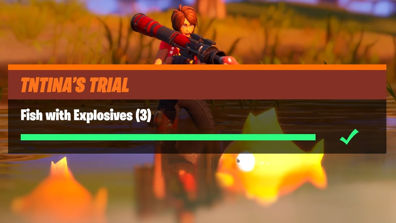Fish with Explosives (3) - Fortnite TNTina's Trial Challenges