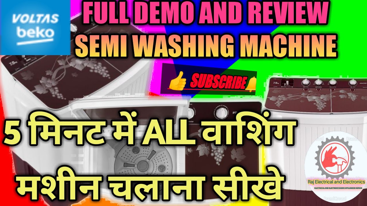 voltas-beko 8.5kg Semi Automatic Washing Machine full demo | product REVIEW