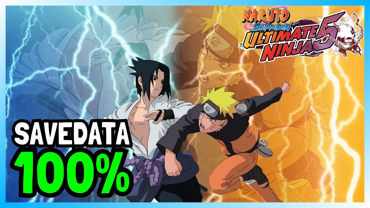 PS2 MC Savedata 100% Completion, All Character Naruto Shippuden Ultimate Ninja 5 | SLES-55605 - EUR