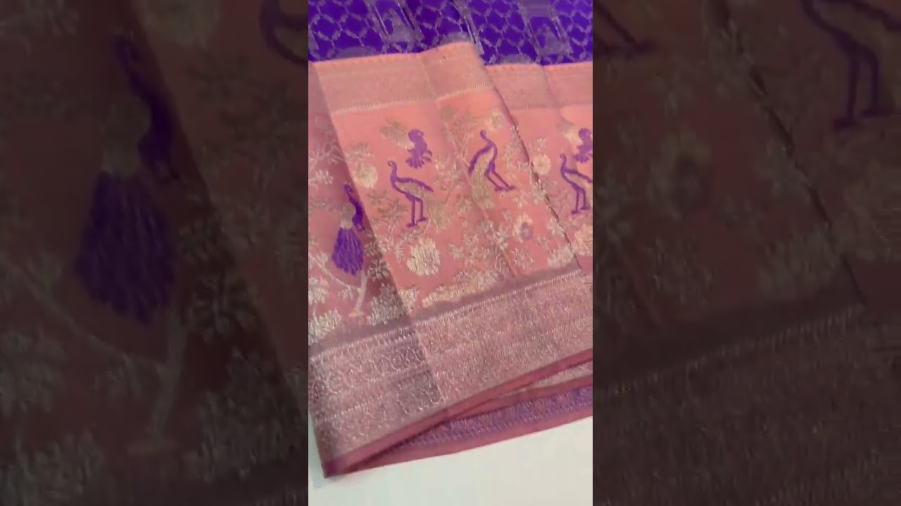 Pure Silk Edge To Edge Border Designer Resham Warp pattu by pattu Kanchivaram**Pure Silk