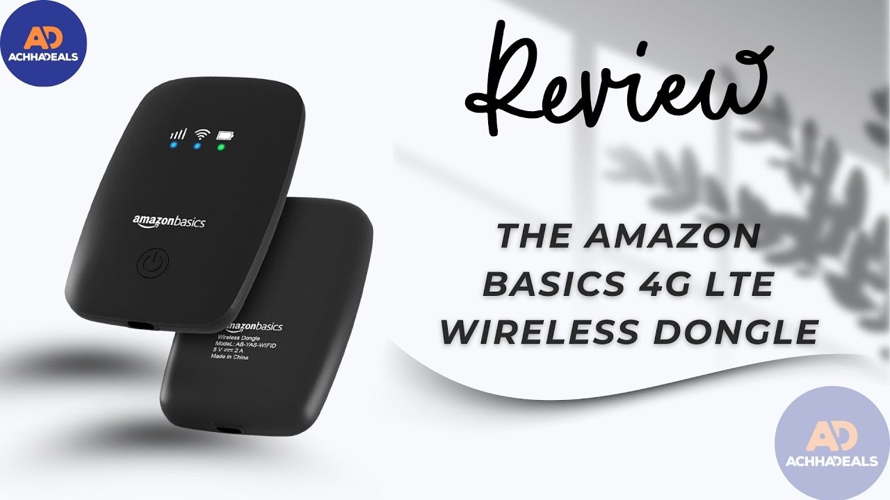 Amazon Basics 4G LTE Wireless Dongle with All Sim Network Support