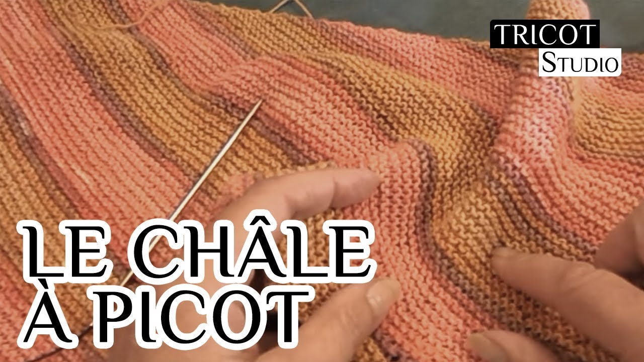 Tricot | Châle à picot
