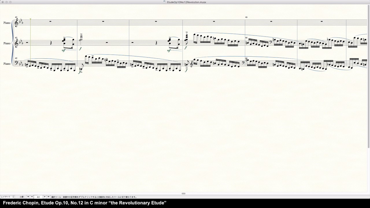 Chopin Etude Op.10,No.12 Revolution - Programed in Finale 2014 by pkmtKuma