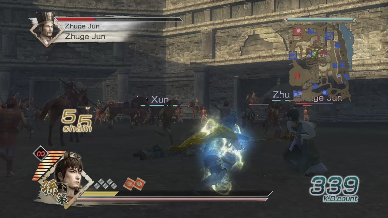 Dynasty Warriors 6 - Свободный режим Сунь Цэ - Сложность &laquo;Хаос&raquo; - Битва при И Лин