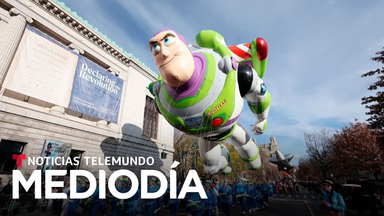 De 'Buzz Lightyear' a 'Labubu': los inmensos globos del desfile de Thanksgiving | Noticias Telemundo