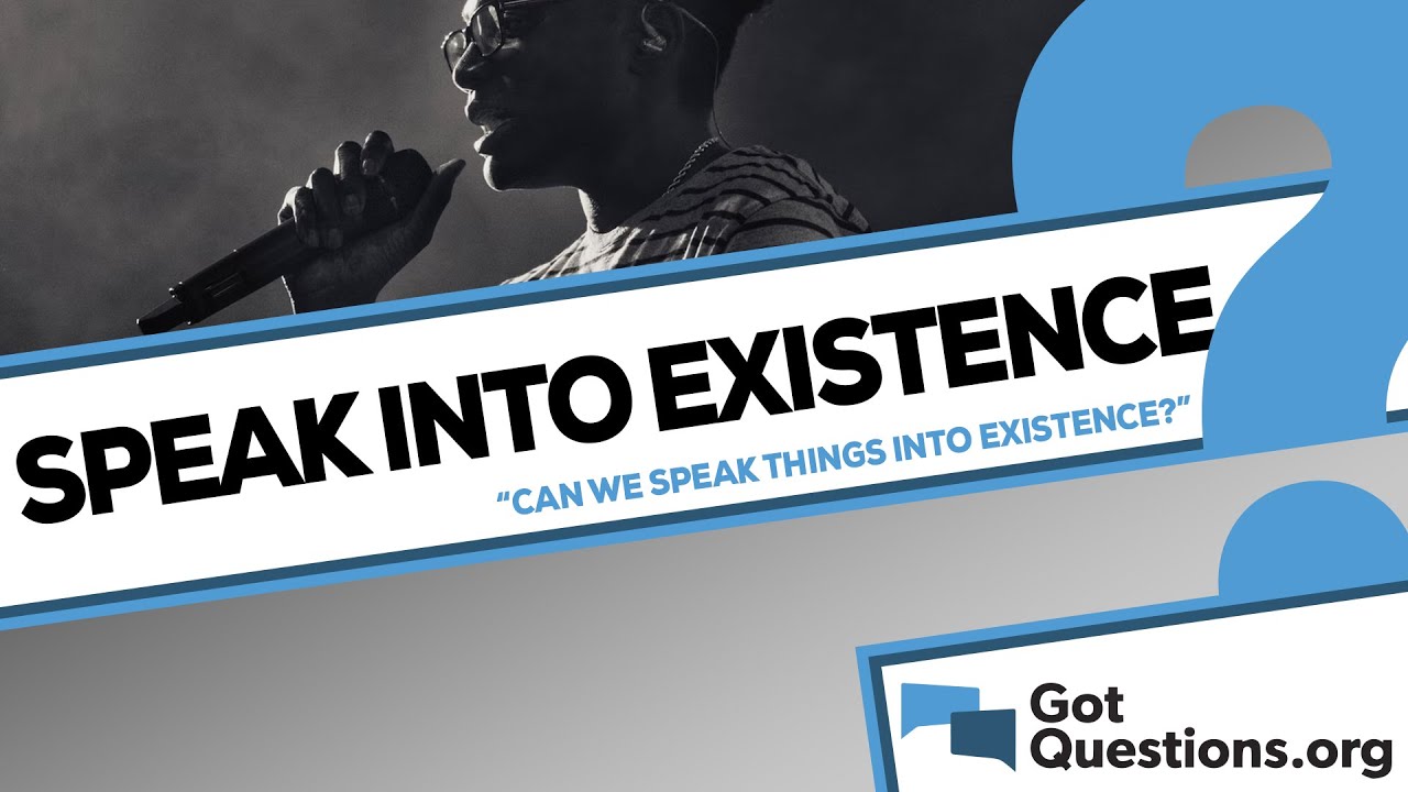Can we speak things into existence?