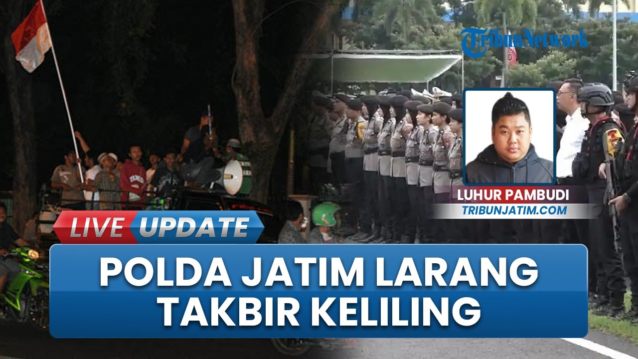 Polda Jatim Minta Warga Tak Lakukan Takbir Keliling dan Konvoi, Disebut Rawan Terjadi Kecelakaan