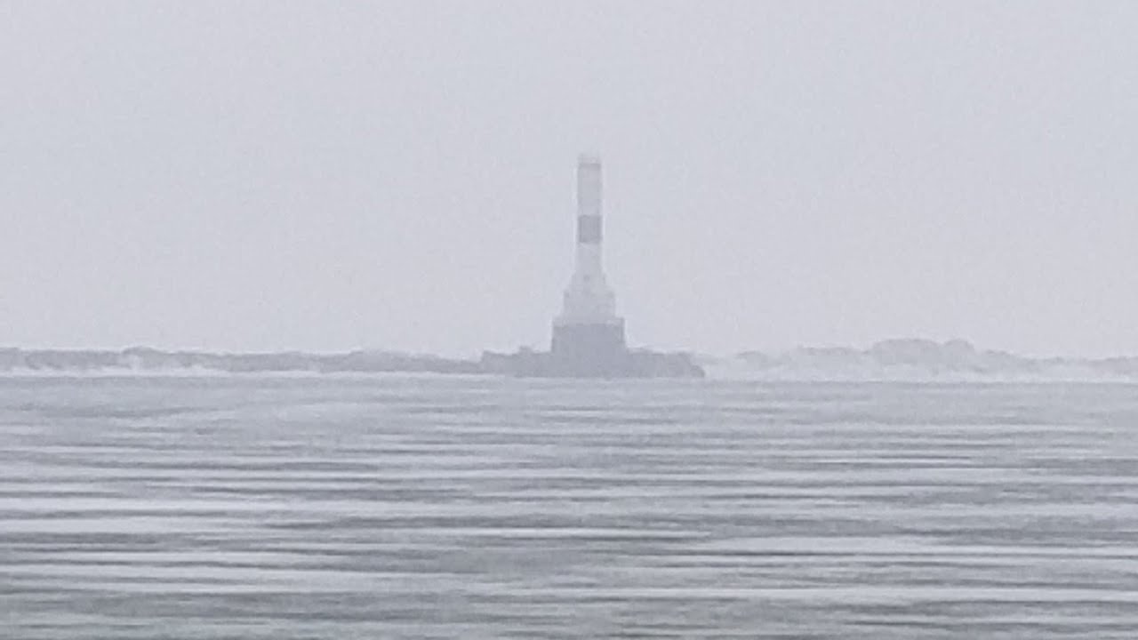 Lake Erie.  northeast Ohio. It's melting.  52°F