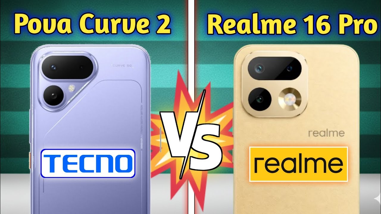 Tecno Pova Curve 2 vs Realme 16 Pro 🔥 Full Specs Comparison | Camera, Performance & Battery 2026