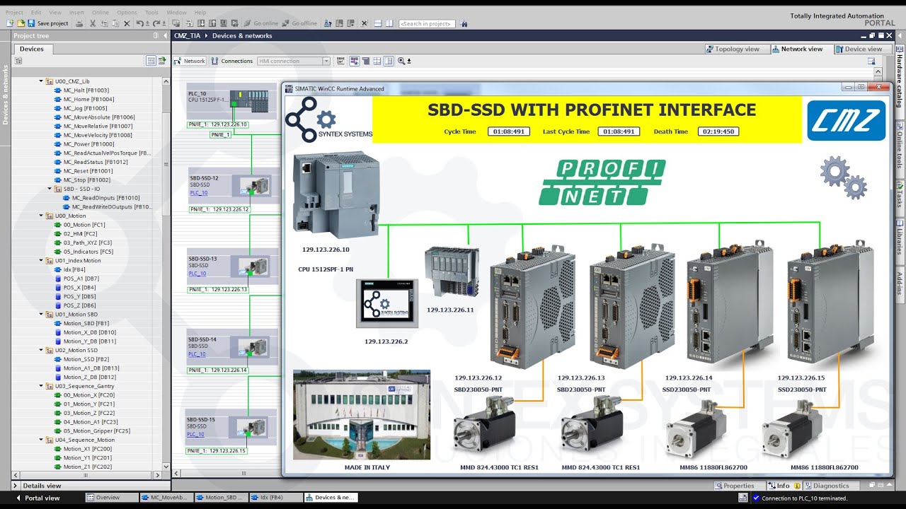 TUTORIAL CMZ SBD Profinet Drive TIA Portal | CMZ SBD | CMZ DRIVE PROFINET |