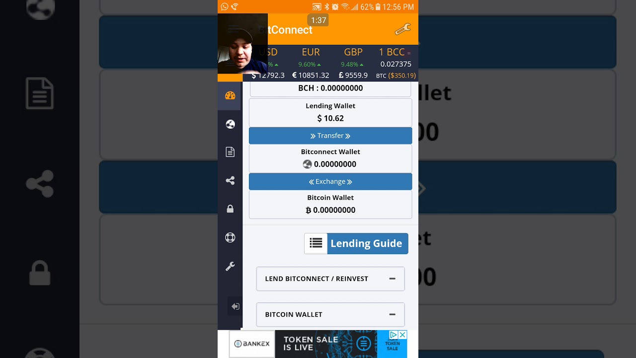 Reinvest  Tutorial for Bitconnect App and Advise