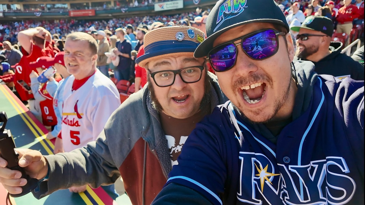 I Took The Carpetbagger to His First MLB Baseball Game (RAYS)... Our Full Busch Stadium Experience!