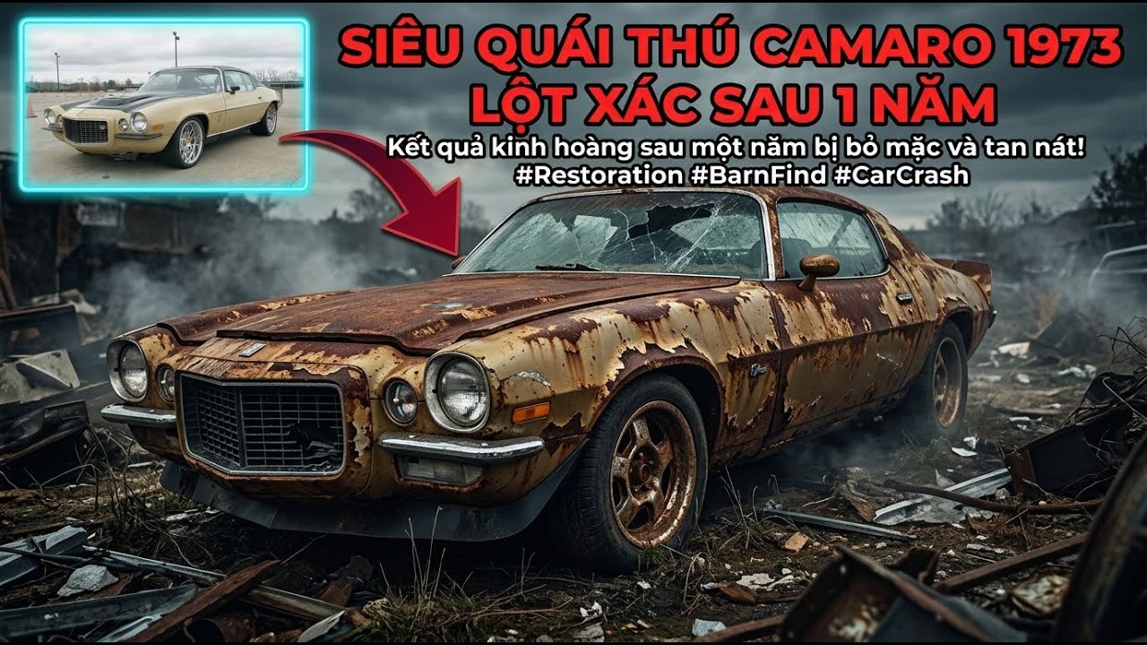 Chevrolet Camaro 1973 Quái thú hiệu năng sau 1 năm nâng cấp.