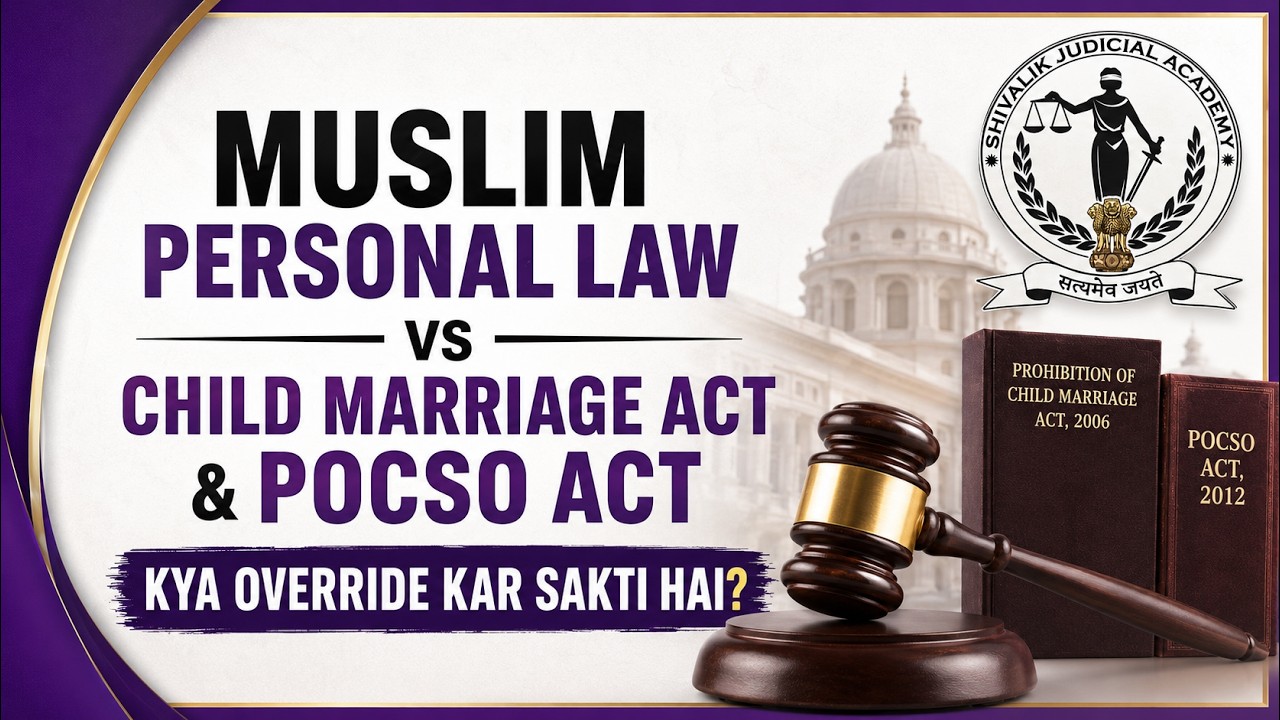 Can Muslim Personal Law Override POCSO & PCMA?|Allahabad HC Judgment 2026 |Shivalik Judicial Academy