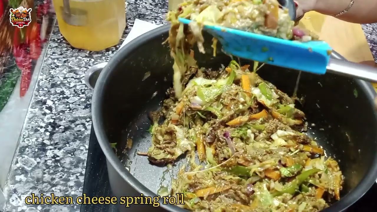 Chicken cheese 🧀 spring roll/ Ramzan special spring roll./ Do try