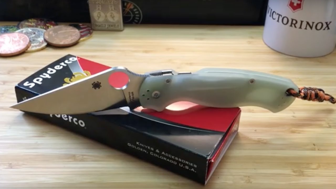 Spyderco Para Military 2 CPM M4 - Natur/Jade G10