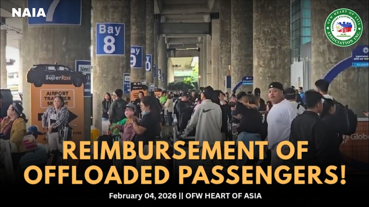 REIMBRUSEMENT OF OFFLOADED PASSENGERS! IBALIK ANG PINAMBILI NG KANILANG PLANE TICKET. ( 2024 GAA )
