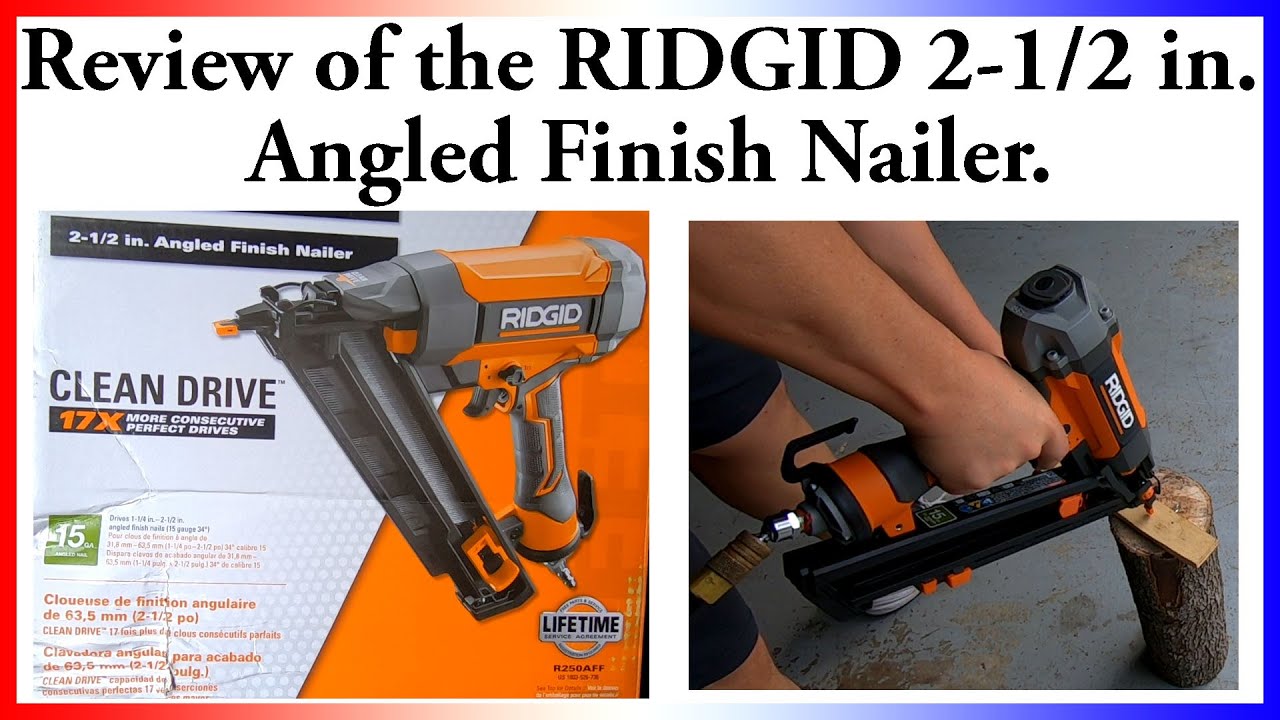 RIDGID 2-1/2 in. Angled Finish Nailer model # R250AFF review.