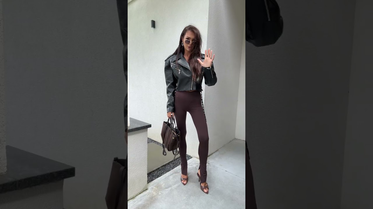 🐍 Ramoneska LA MILLA + legginsy ARMAS = 🔥 miejski vibe! #lamilla #armas #streetstyle #hollywooddream