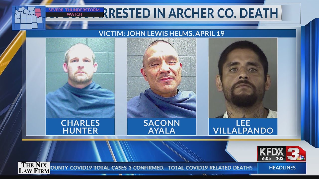 More details on three suspects arrested for murder in Archer County