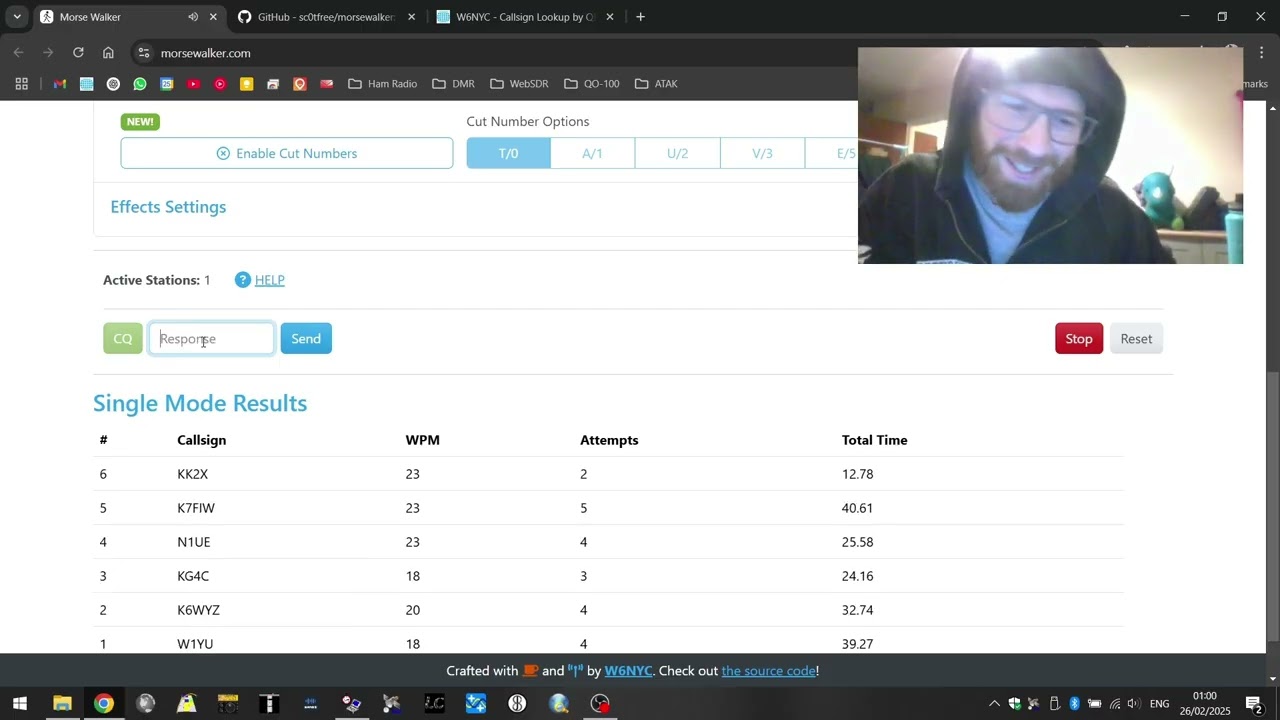 CW/POTA practice with Morse Walker by W6NYC | I'm not the best...yet