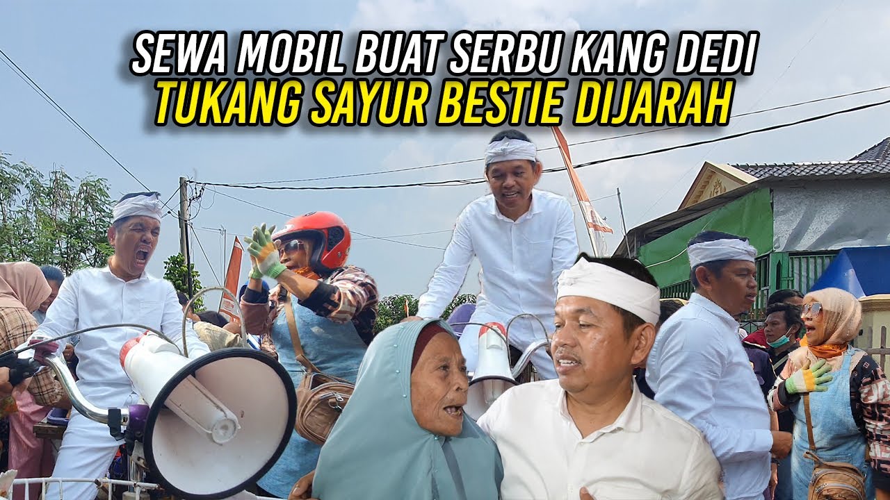 EMAK EMAK DI KARAWANG SEWA MOBIL SERBU KANG DEDI-TUKANG SAYUR BESTIE PUN DIJ4R4H