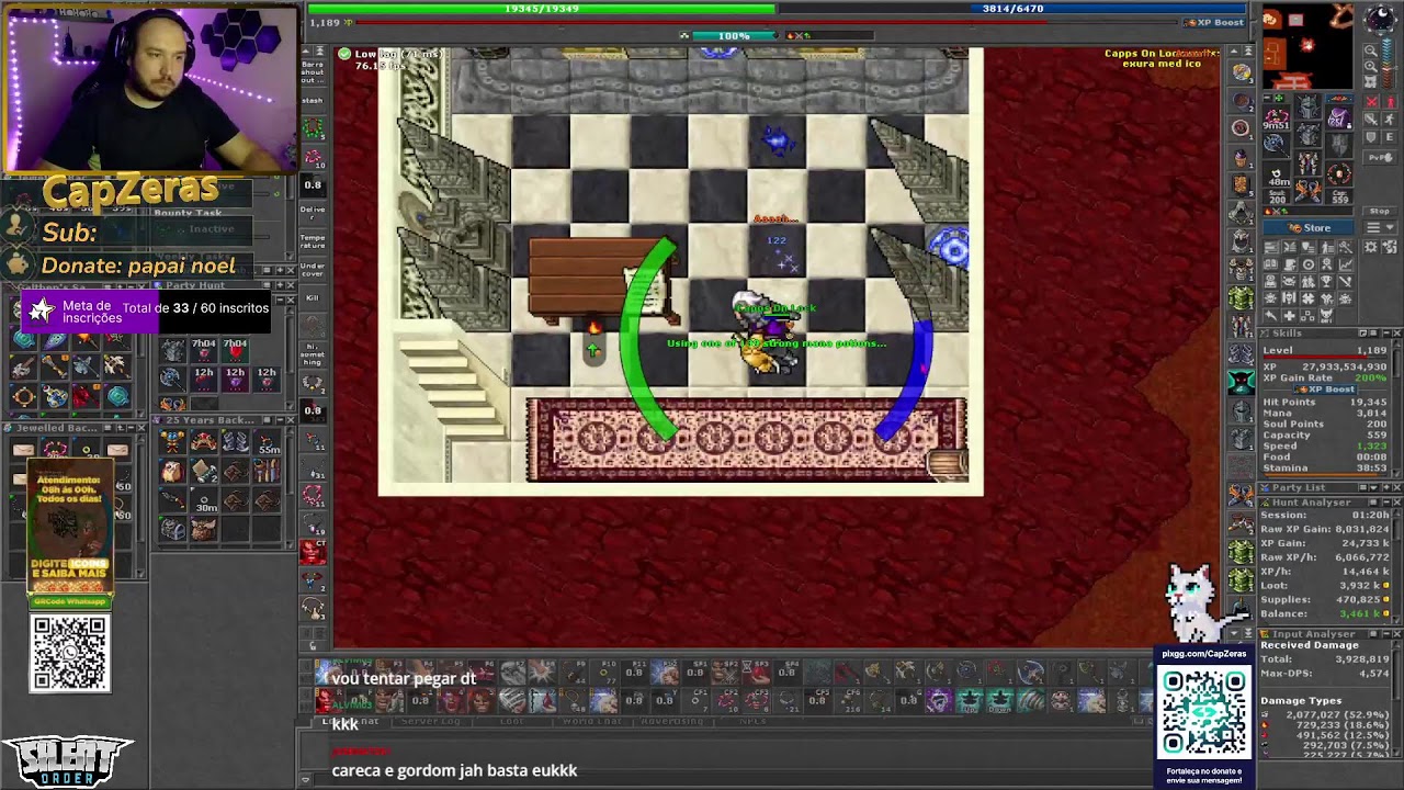Sua noite começa aqui!!! - Live - Tibia - Boss e Hunt 08 de Março - EK/MS - Yonabra/Belobra