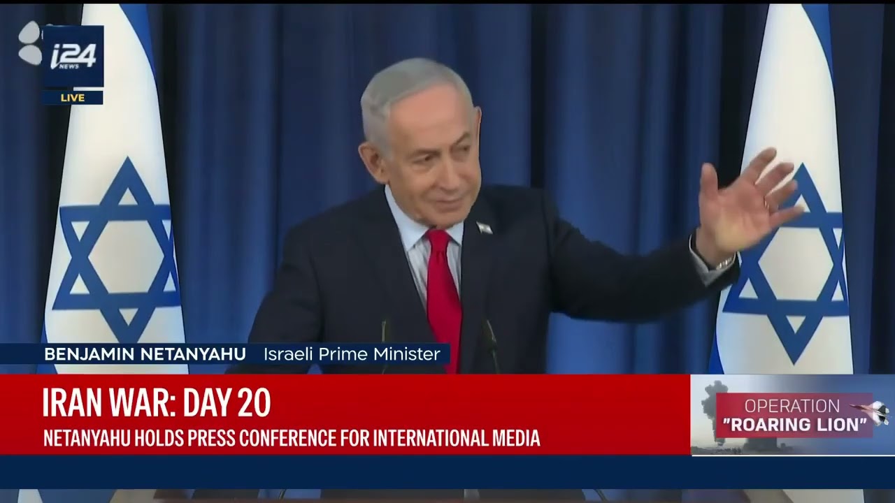 Netanyahu faz coletiva de imprensa para a mídia internacional