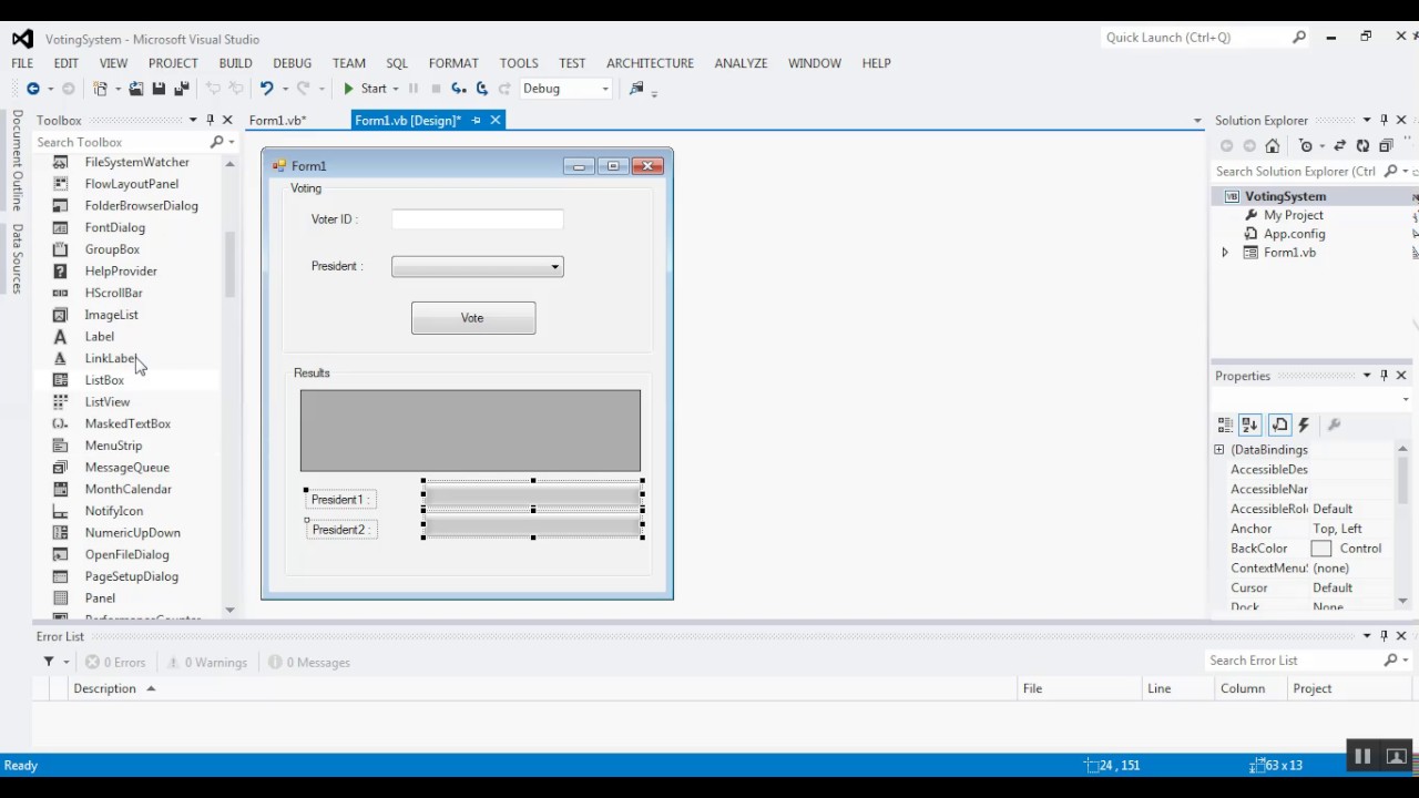 Build a Voting System Using VB.NET | Step by Step