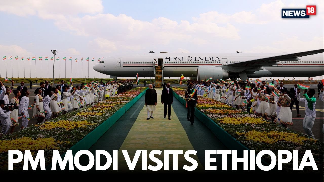 LIVE: Ethiopian PM Abiy Ahmed Ali Receives PM Modi, Drives Him to Hotel in Rare Gesture | N18G