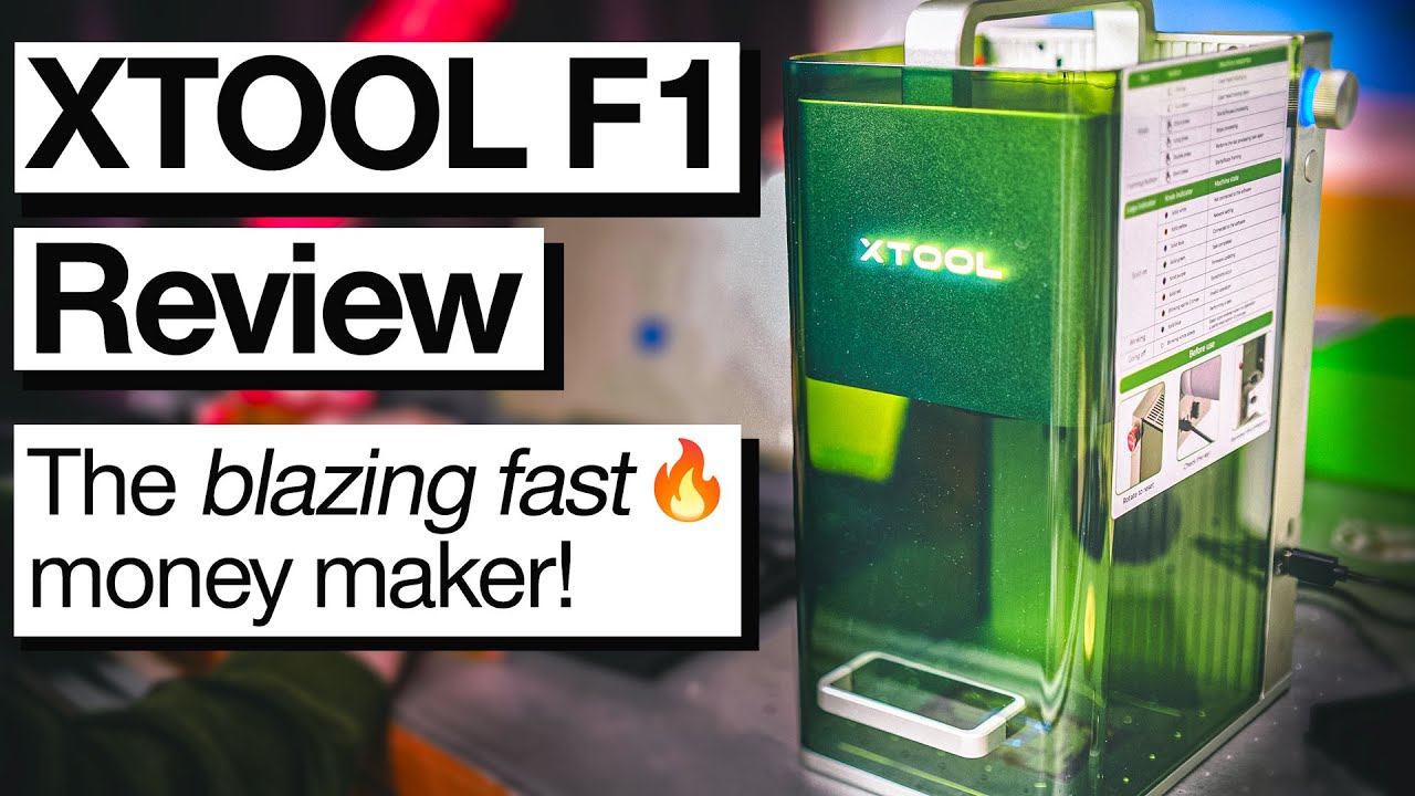 Обзор xTool F1 — чрезвычайно производительный и прибыльный лазерный гравер!