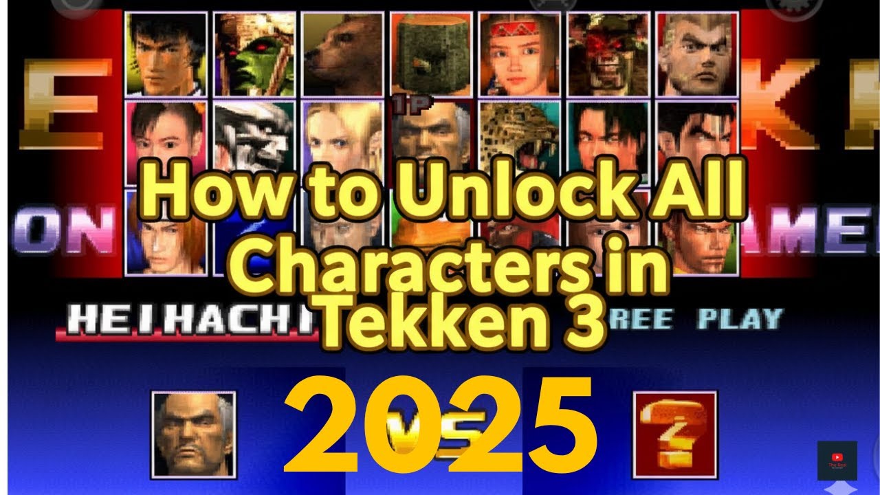 How to Unlock All Characters in Tekken 3 | Full Guide