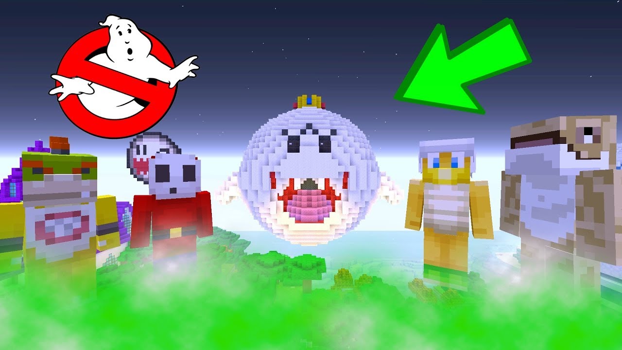 Bowser Jr Ghost Busters [HAUNTED HOUSE!] | Nintendo Fun House | Minecraft Switch [244]