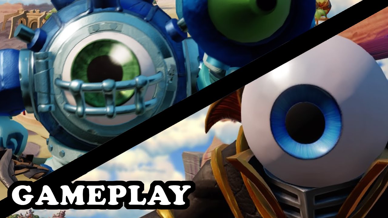 Skylanders Superchargers - Dive-Clops & Eye-Brawl Gameplay - TWIN BROTHER TEAM