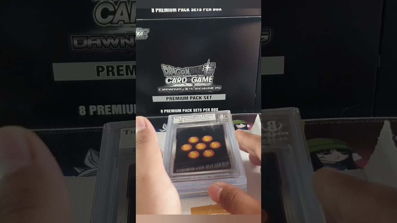 SHOCKED With My Graded Dragon Ball Super Cards 😱 #dragonballsuper #dbstcg #shorts