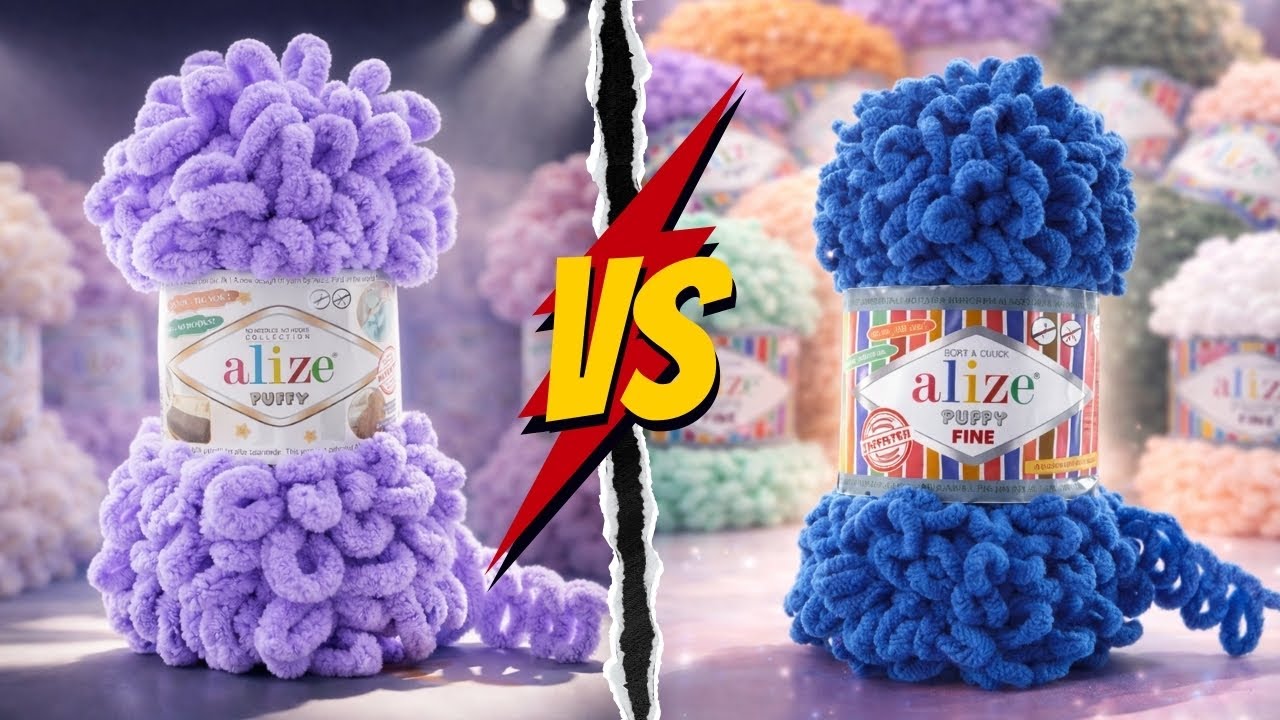 ОГЛЯД пряжі✨Alize Puffy і Alize Puffy Fine✨| У ЧОМУ РІЗНИЦЯ?