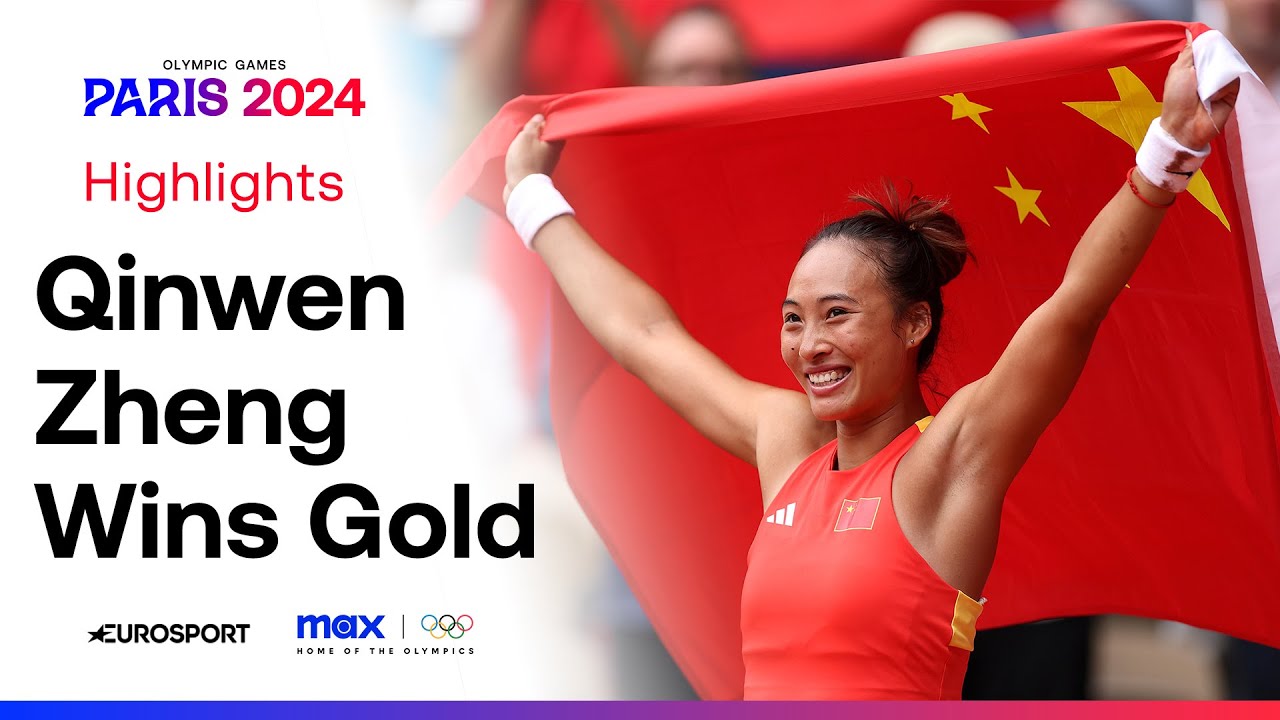 Qinwen Zheng wins HISTORIC Gold for China! 🥇 | Women's Singles Tennis #Paris2024 #Olympics