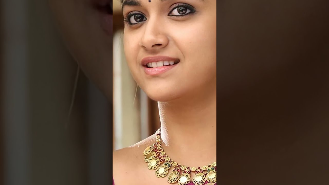 Superstar Actress Keerthi Suresh Beautiful Lips Closeup 