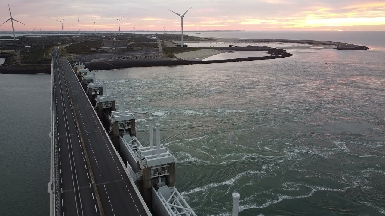 Oosterscheldekering - drone - oktober 2021