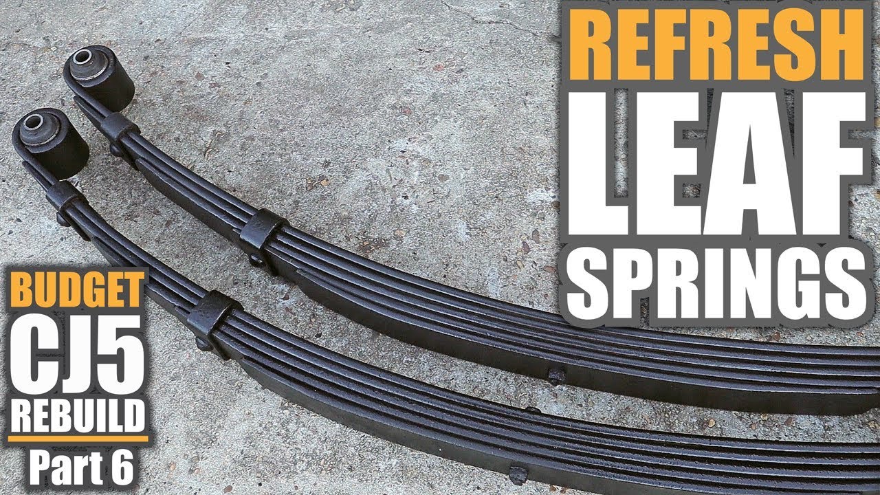 Jeep CJ5 Rebuild Pt.6 | Refresh Your Rusty Leaf Springs & New Bushings