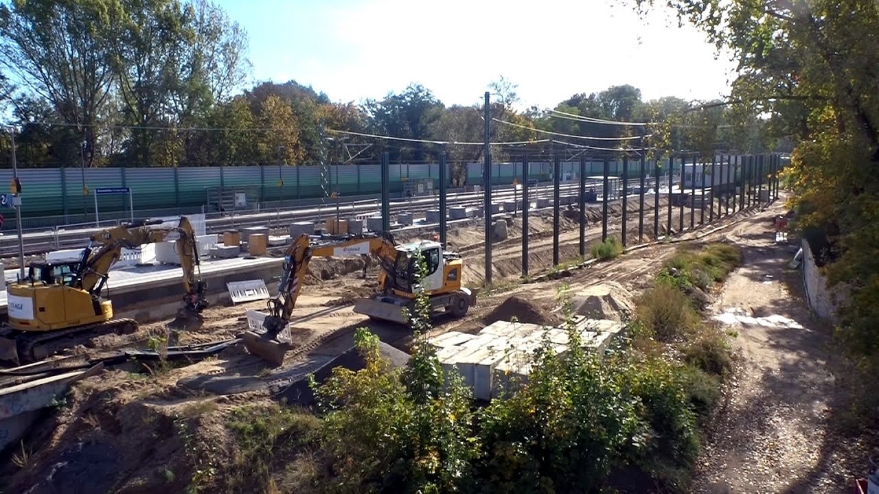 Dresdner Bahn Baustelle Blankenfelde 14.-18.10.2024