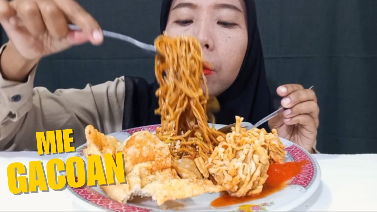 Mukbang Mie Gacoan Udang Rambutan Pangsit Goreng!!!