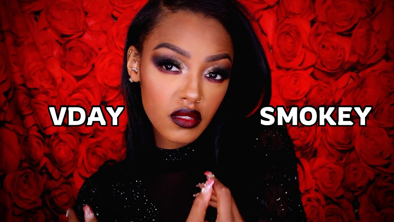 Bold and Sultry Valentine's Makeup 2025 | Smokey Eyes + Red Lips | DETAILED