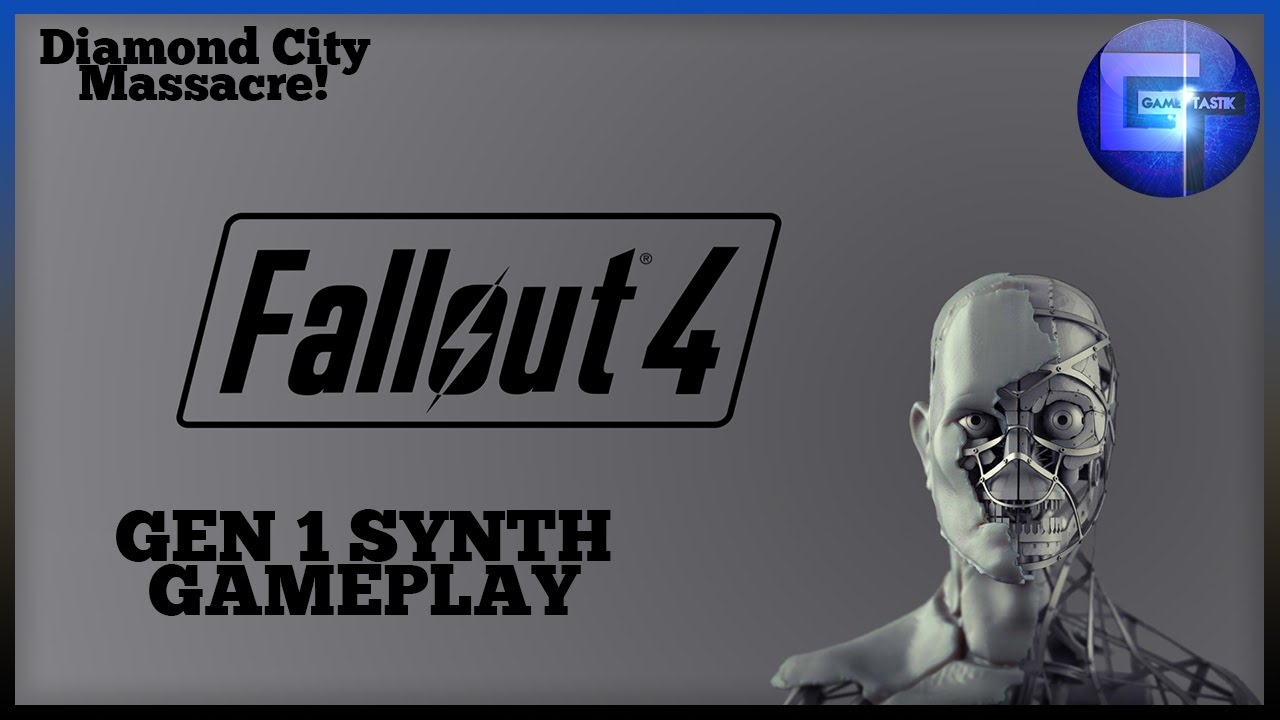 Fallout 4 - Playing As a Synth Gameplay (Diamond City Massacre)