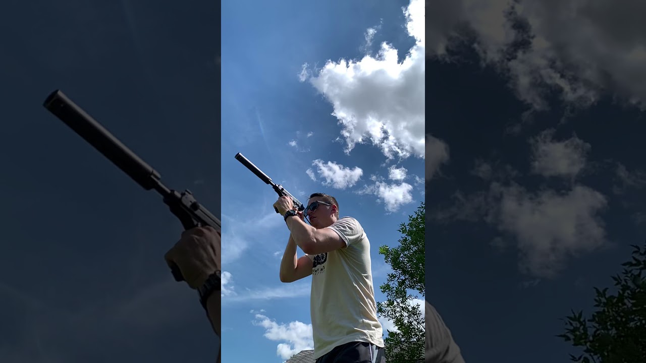 Suppressed Vz61 rapid fire