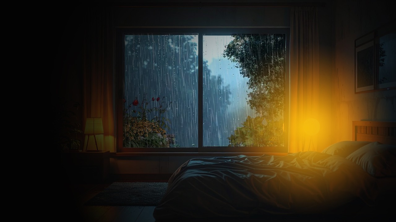 Rainy Night Bedroom Ambience for Deep Sleep Sessions